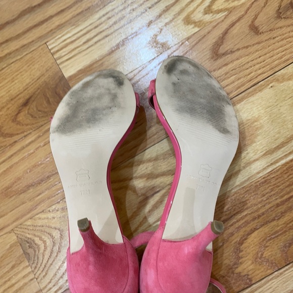 **Ann Taylor Suede Ankle Strap Kitten 2.5” Heels 7.5 - Picture 5 of 9